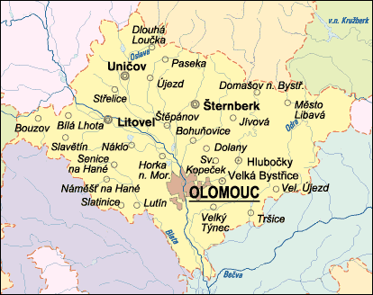 Stěhování okres Olomouc